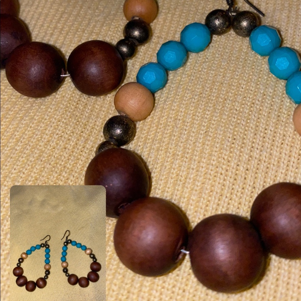 Big beaded earrings